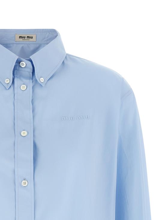 26SS 미우미우 셔츠 MK1693SOOO19SEF0013 Light Blue - MIU MIU