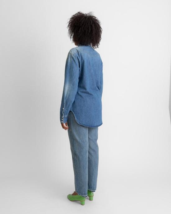  6397 데님 셔츠 데님 웨스턴 셔츠 라이트 애쉬 블루 - 6397