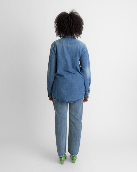  6397 데님 셔츠 데님 웨스턴 셔츠 라이트 애쉬 블루 - 6397