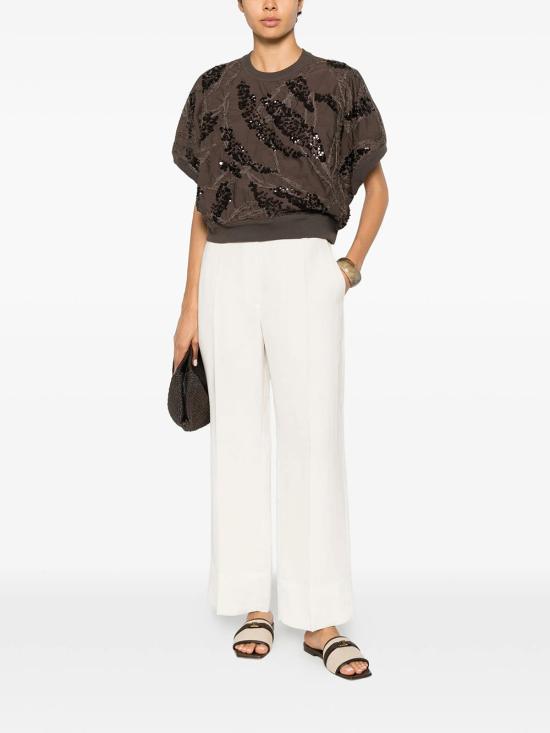 26SS 브루넬로 쿠치넬리 테이퍼드 팬츠 MH126P9184 C579 PANNA - BRUNELLO CUCINELLI