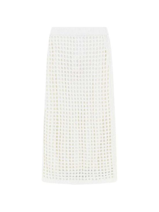26SS 막스마라 롱 스커트 2611301029 001 BIANCO SETA - MAX MARA