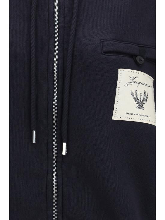 26SS 자크뮈스 후드 티셔츠 HOW00415AJ00262 3EO BLUE - JACQUEMUS