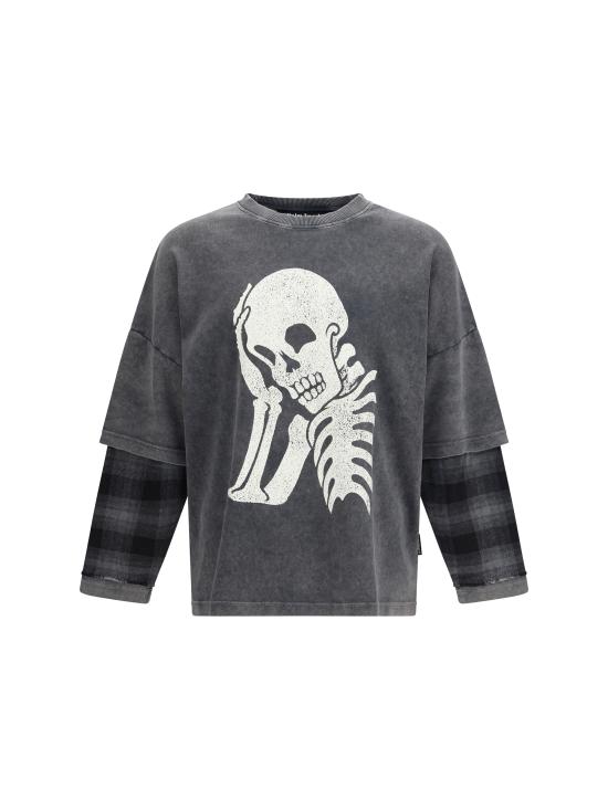 26SS 팜앤젤스 긴팔 티셔츠 PMAB05ES26JER001 1003 BLACK