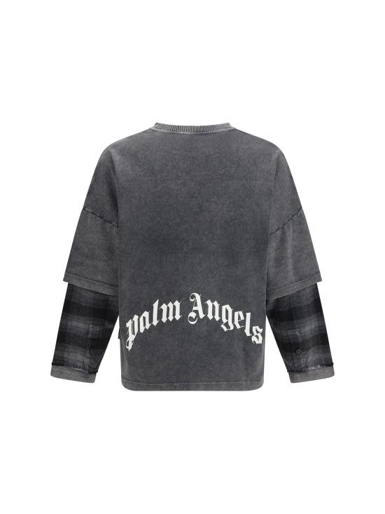 26SS 팜앤젤스 긴팔 티셔츠 PMAB05ES26JER001 1003 BLACK - PALM ANGELS