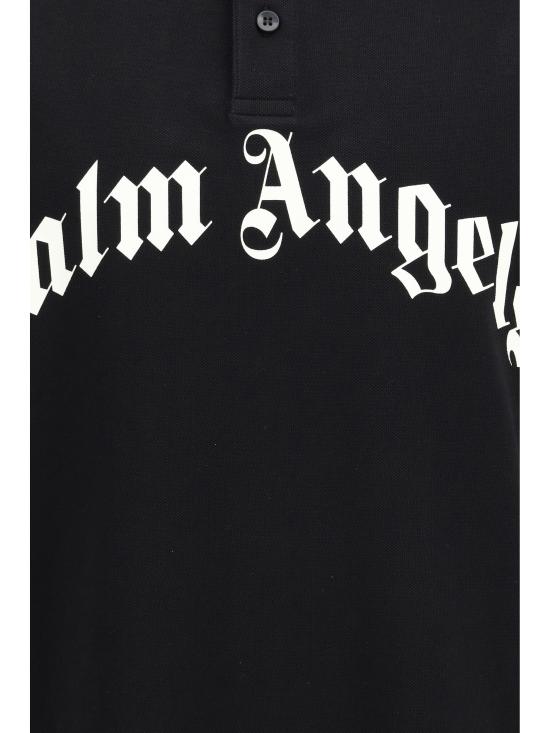 26SS 팜앤젤스 폴로 티셔츠 PMGB012S26FAB002 1003 BLACK - PALM ANGELS