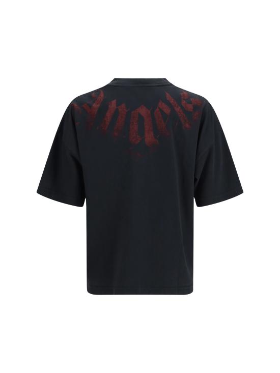 26SS 팜앤젤스 반팔 티셔츠 PMAA10DS26JER002 1028 BLACK - PALM ANGELS