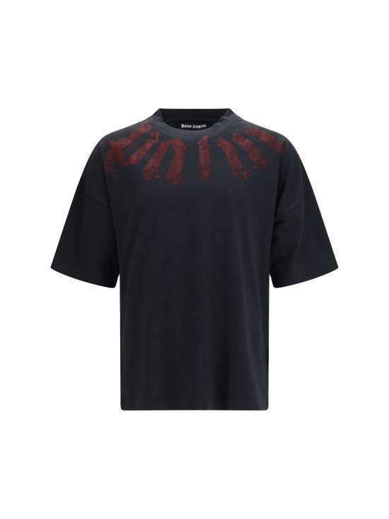 26SS 팜앤젤스 반팔 티셔츠 PMAA10DS26JER002 1028 BLACK