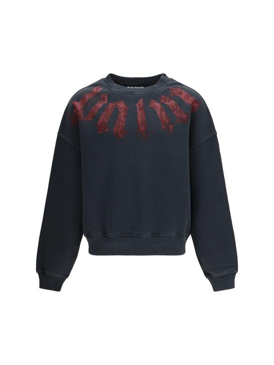 26SS 팜앤젤스 후드 티셔츠 PMBA08JS26FLE001 1028 BLACK