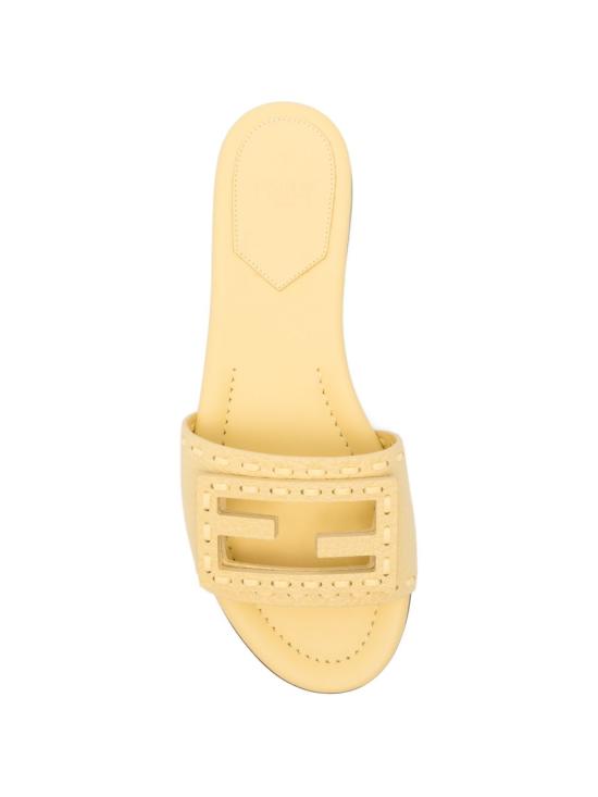 26SS 펜디 바게트 시에나 레더 슬라이드 8R8136 AQY2F1TKV Yellow - FENDI