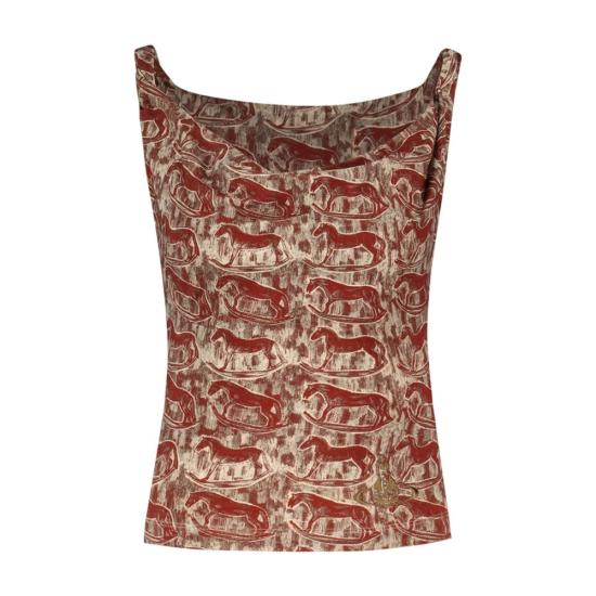 26SS 비비안웨스트우드 민소매 티셔츠 1504000B J00AN C308 red