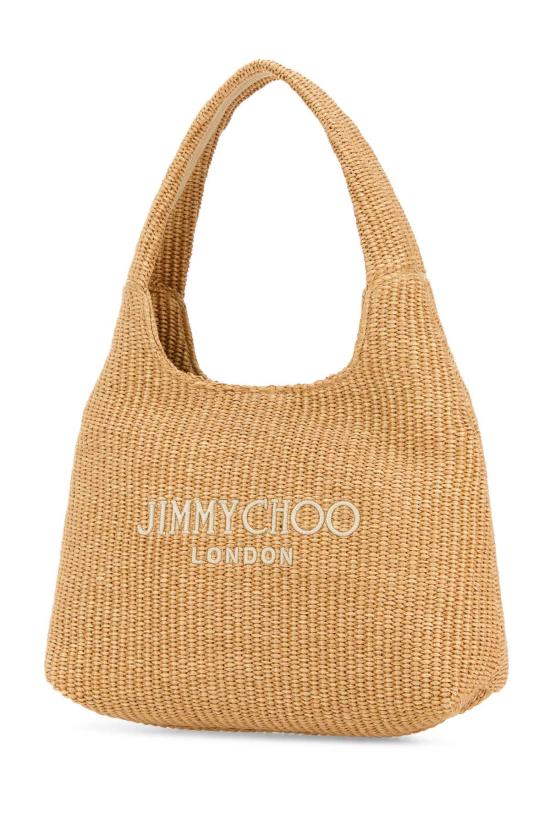 26SS 지미추 토트백 BEACHDMNDHOBOMJYN NATLAT Beige o Tan - JIMMY CHOO