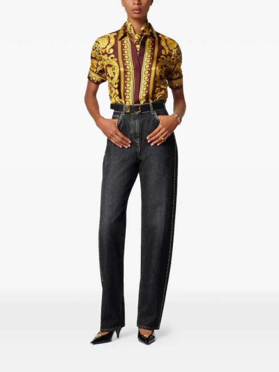 26SS 베르사체 데님 팬츠 10224521A16477 1D040 BLACK - VERSACE
