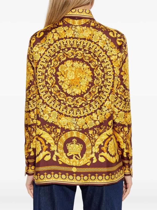 26SS 베르사체 블라우스/셔츠 10013601A04236 5R770 BURGUNDY GOLD - VERSACE