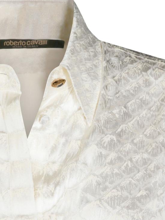 26SS 로베르토 카발리 셔츠 WWT700HES36 00052 Bianco - ROBERTO CAVALLI