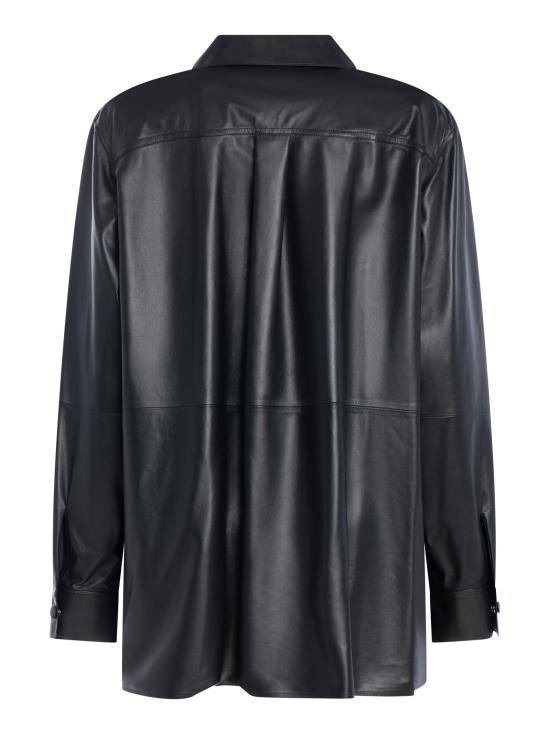 26SS 이브살로몬 가죽 자켓 26WYH22181APAR C99 Black - YVES SALOMON