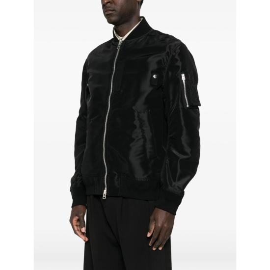 26SS 사카이 봄버 자켓 SCM 301 001 BLACK - SACAI