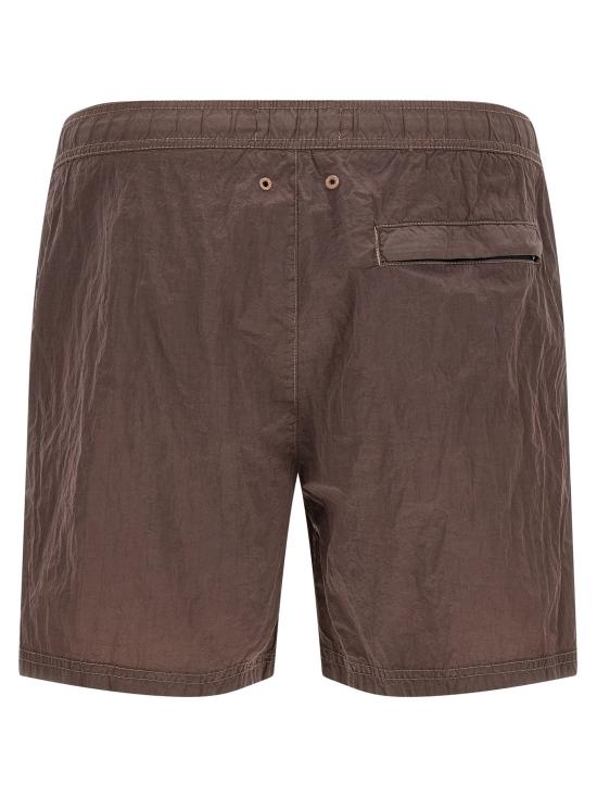 26SS 스톤 아일랜드 포켓 나일론 메탈 에코닐 에코닐 레귤러 핏 미드 렝스 스윔 쇼츠 L1S15B100004S0043V008F - STONE ISLAND