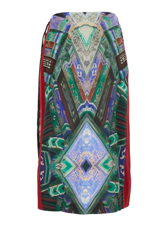 26SS 후이 롱 스커트 HW21GD3529GREENPRINT Multicolor - HUI