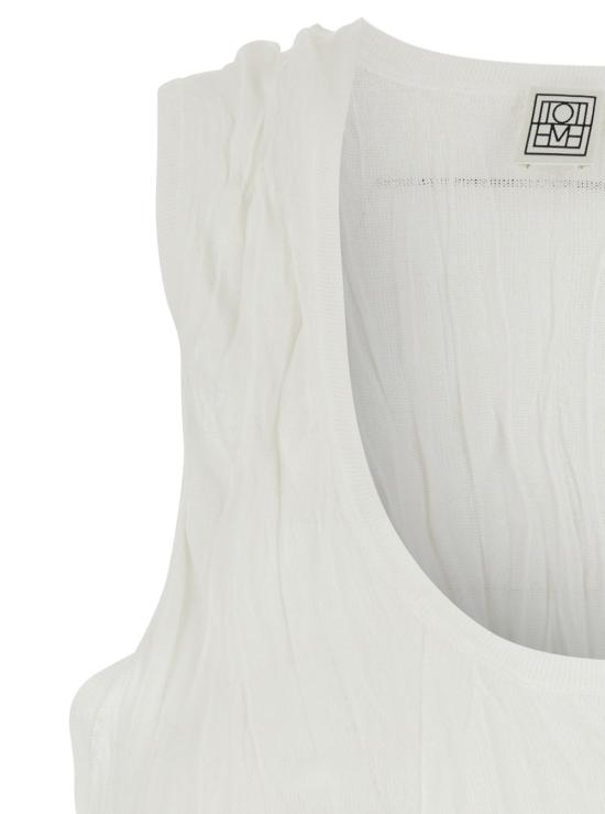 26SS 토템 숏 원피스 262WRT0724YA0244047 White - TOTEME