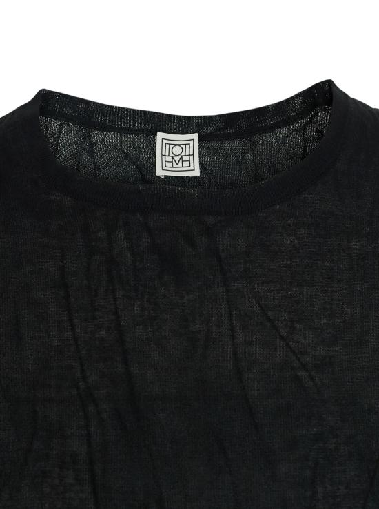 26SS 토템 롱 원피스 262WRD0326YA0244001 Black - TOTEME