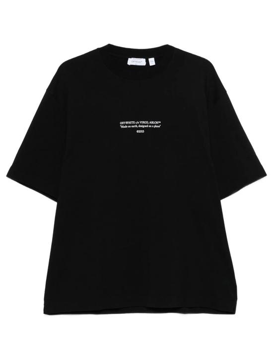 26SS 오프화이트 반팔 티셔츠 OMAA120S26J007 001 BLACK