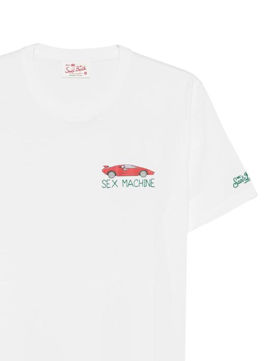 26SS 세인트바쓰 반팔 티셔츠 POT0001 02496L SEX CAR 01N - MC2 SAINT BARTH