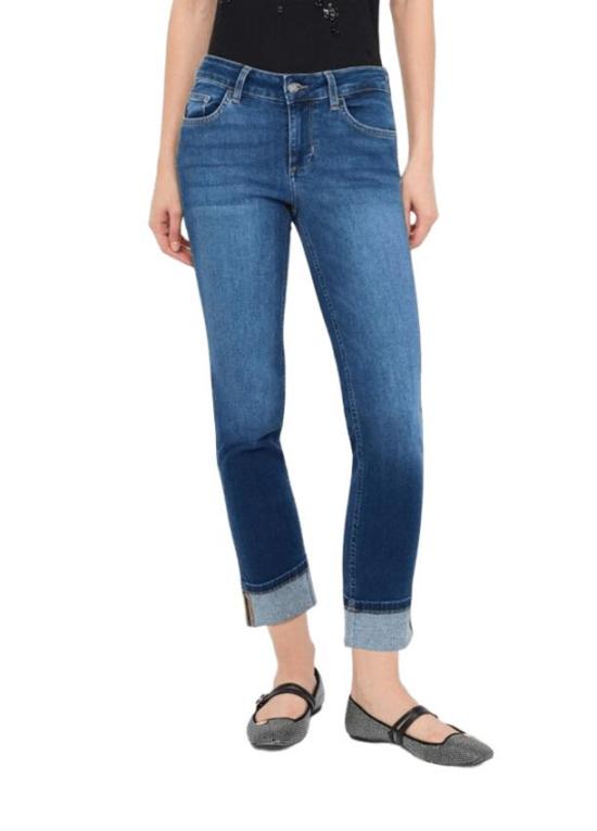 25FW 리우조 데님 팬츠 UF5006 D4615 78539 BLU MEDIO USED - LIU JO