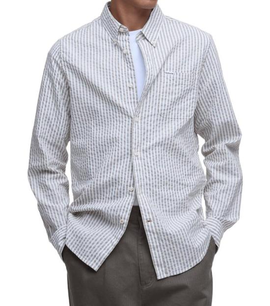 26SS 바버 긴팔 셔츠 MSH5577 MSHST51 STONE - BARBOUR