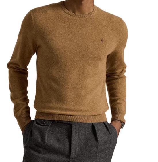 25FW 폴로 랄프로렌 긴팔 티셔츠 710974148 005 BEIGE - POLO RALPH LAUREN