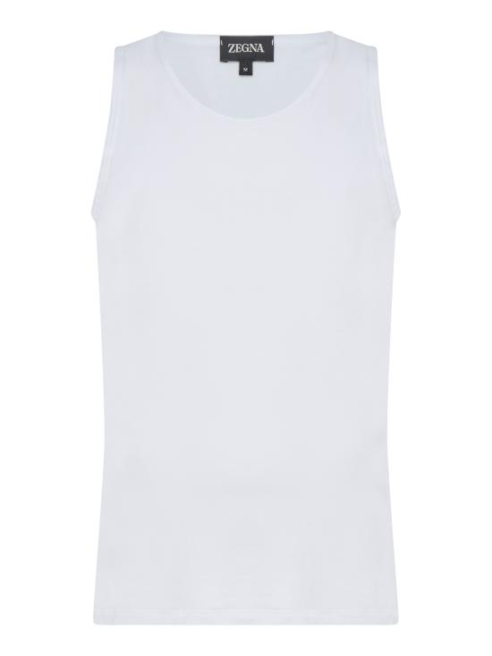 26SS 에르메네질도제냐 긴팔 티셔츠 N3D001860 100 White