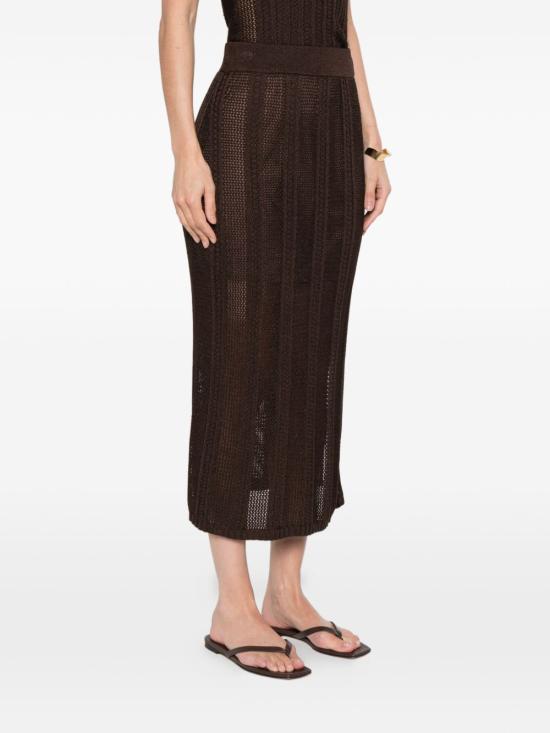 26SS 페니 블랙 숏 스커트 2611301013270 002 Brown - PENNYBLACK