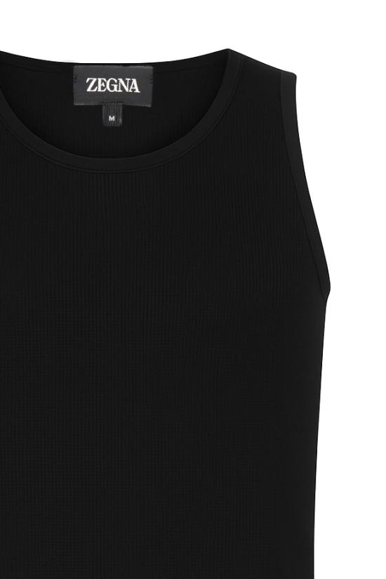 26SS 에르메네질도제냐 긴팔 티셔츠 N3D131840 001 Black - ERMENEGILDO ZEGNA