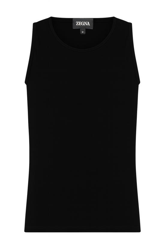 26SS 에르메네질도제냐 긴팔 티셔츠 N3D001860 Black