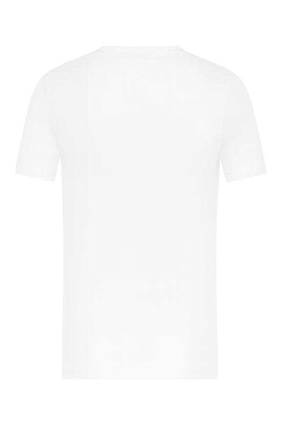 26SS 에르메네질도제냐 반팔 티셔츠 N3M201860 100 White - ERMENEGILDO ZEGNA