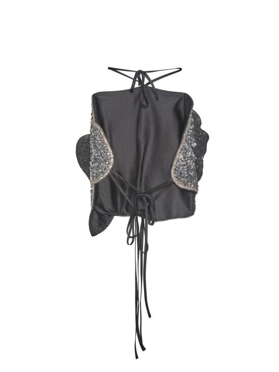 26SS 룸76 블라우스 FRAW25222 BLACK Silver - ROOM76