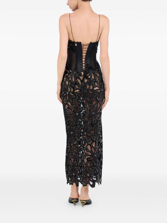 26SS 로베르토 카발리 롱 원피스 WKR137FT009 05051BLACK Black - ROBERTO CAVALLI