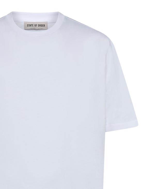 26SS 스테이트오브오더 반팔 티셔츠 ST2526003 A001 White - STATE OF ORDER