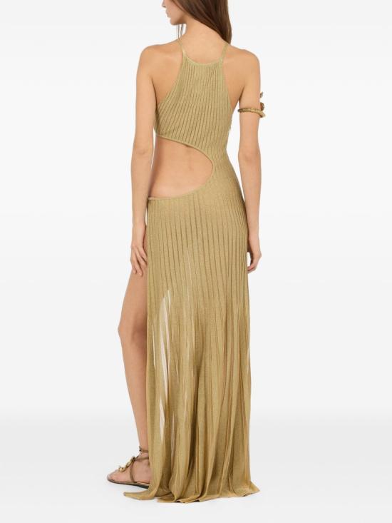 26SS 로베르토 카발리 롱 원피스 WWM101MO001 00240 Gold - ROBERTO CAVALLI