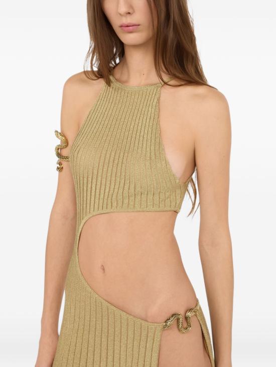 26SS 로베르토 카발리 롱 원피스 WWM101MO001 00240 Gold - ROBERTO CAVALLI