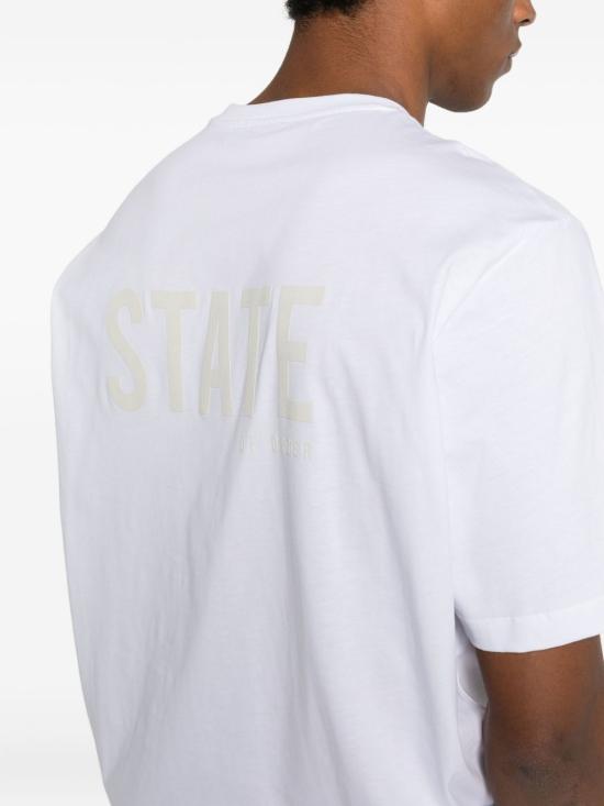 26SS 스테이트오브오더 반팔 티셔츠 ST2526002 A001 White - STATE OF ORDER