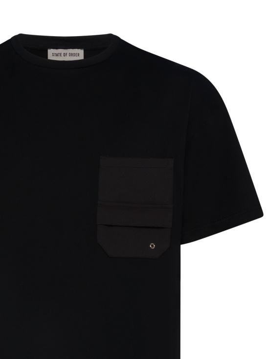 26SS 스테이트오브오더 반팔 티셔츠 ST2526007 D001 Black - STATE OF ORDER