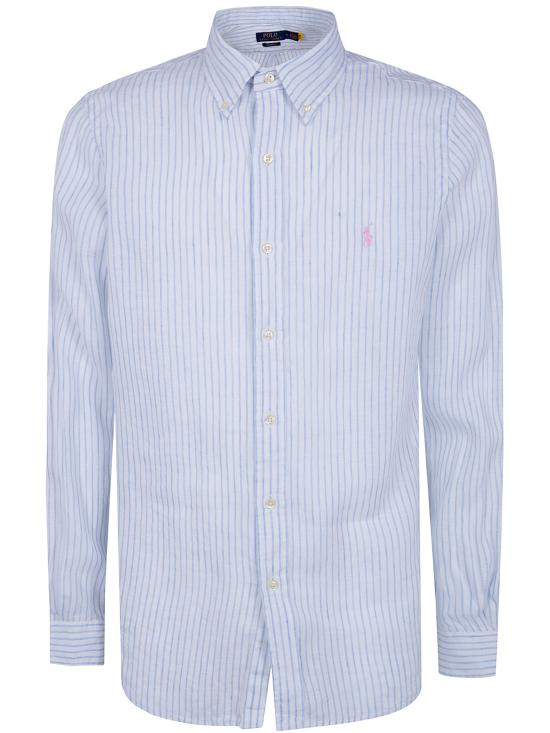 26SS 폴로 랄프로렌 긴팔 셔츠 710 B15 594 004 WHITE BLUE