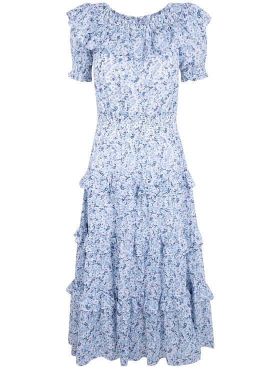 26SS 랄프 로렌 롱 원피스 200P08959001 WHITE BLUE