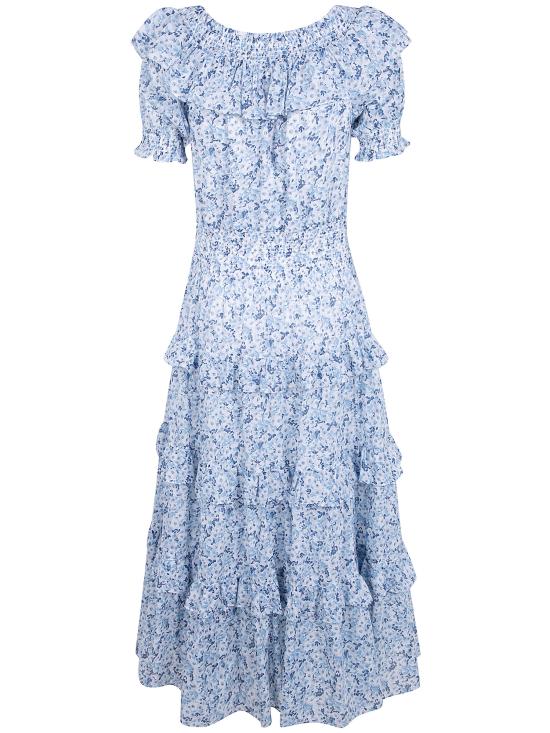 26SS 랄프 로렌 롱 원피스 200P08959001 WHITE BLUE - RALPH LAUREN