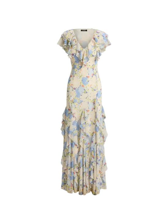 26SS 랄프 로렌 롱 원피스 253P08929001 BLUE MULTI - RALPH LAUREN