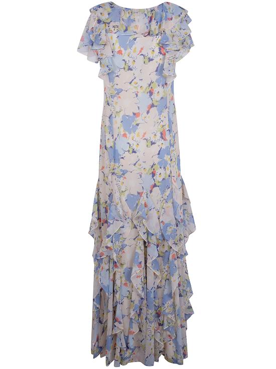 26SS 랄프 로렌 롱 원피스 253P08929001 BLUE MULTI - RALPH LAUREN