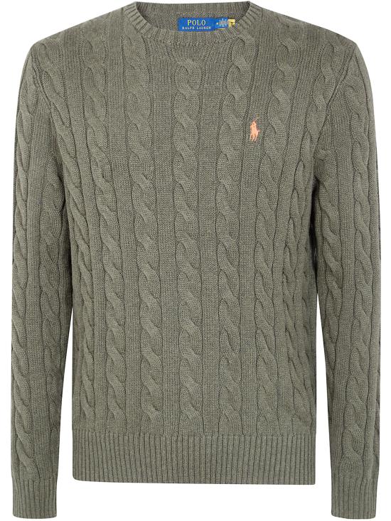 26SS 폴로 랄프로렌 로고 자수 케이블 니트 스웨터 710 775 885 542 GARDEN TRAIL HEATHER - POLO RALPH LAUREN