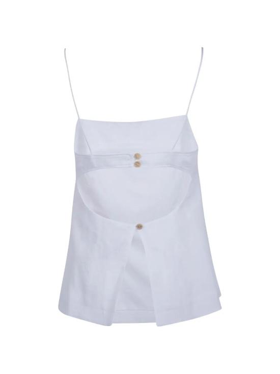 26SS 세미쿠튀르 민소매 티셔츠 S6SN04 A03 WHITE - SEMI-COUTURE