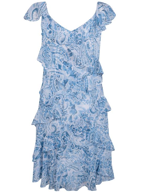 26SS 랄프 로렌 숏 원피스 253P11986001 WHITE BLUE - RALPH LAUREN