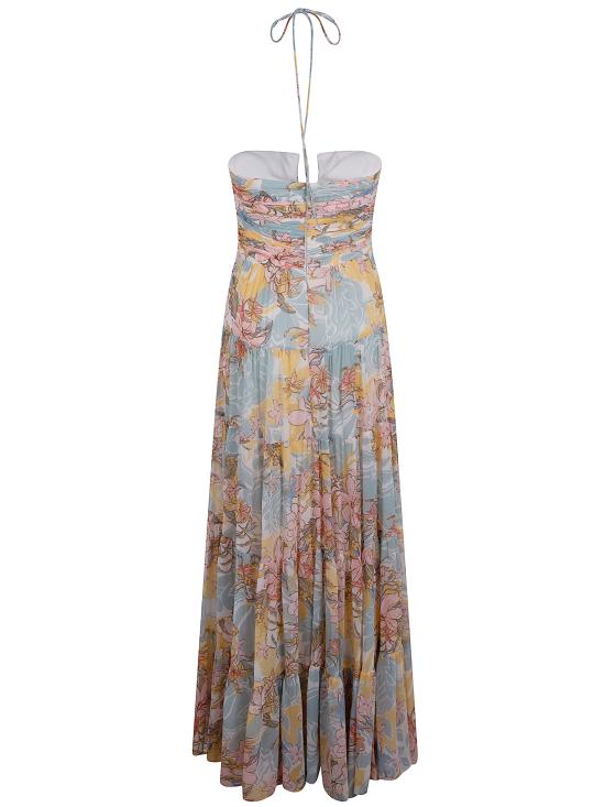 26SS 랄프 로렌 롱 원피스 253P08930001 CREAM BLUE MULTI - RALPH LAUREN